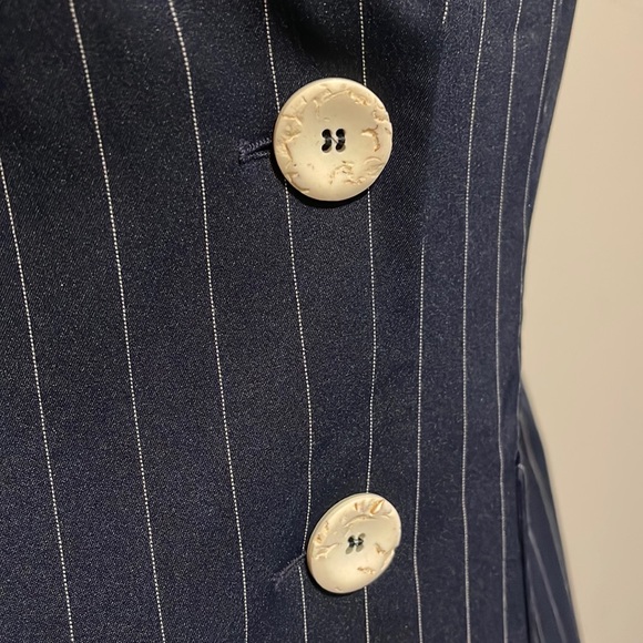 Roccobarocco Pinstripe Skirt & Blazer 10/12 - Picture 6 of 11